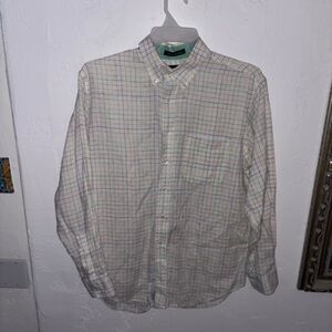 Paul Fredrick White multicolor Casual Button Down Shirt
